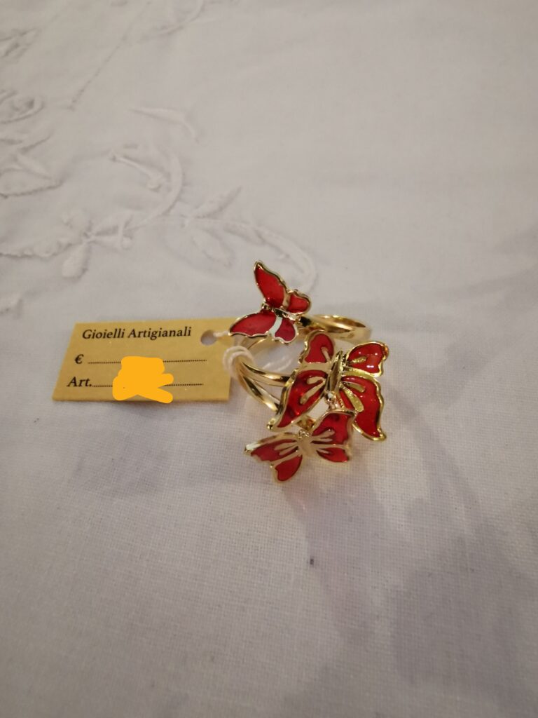 Anello "Smalti" 3 farfalle