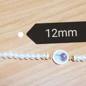 Bracciale "Principessa" perle e cammeo 12mm