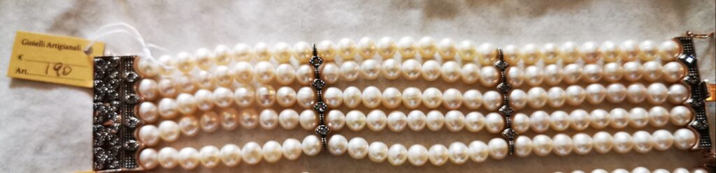 Bracciale "Toppe" multifilo perle