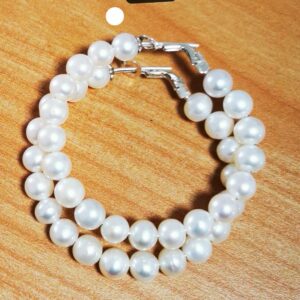 Orecchini cerchio di perle